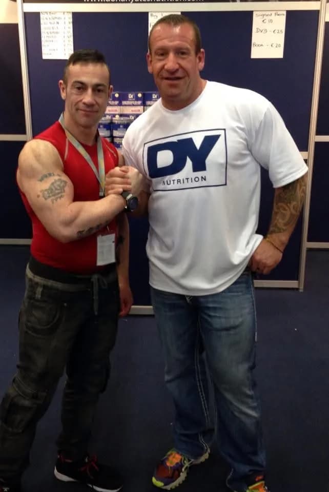 Andy Torres with Dorian Yates