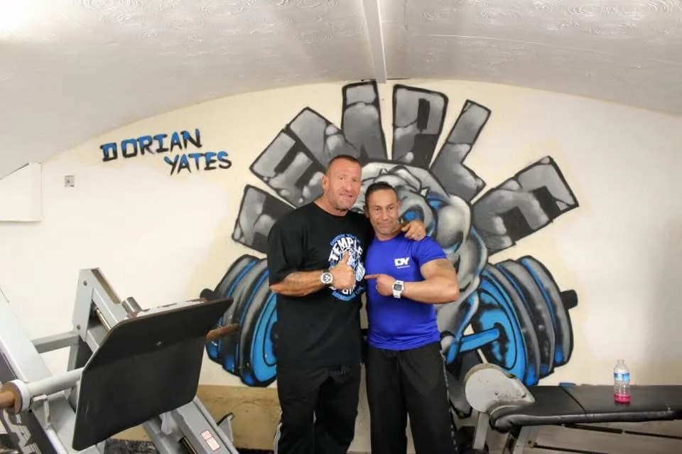 Andy Torres with Dorian Yates