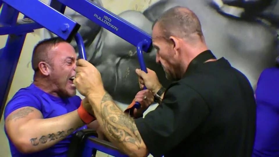 Andy Torres with Dorian Yates