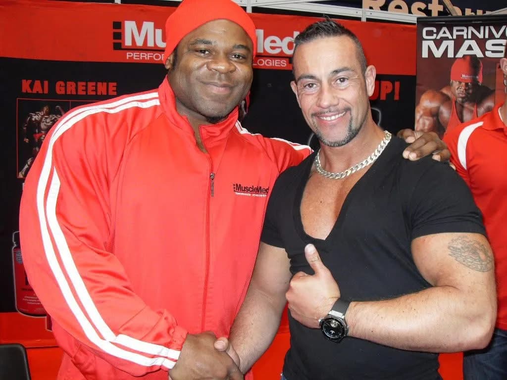 Andy Torres with Kai Greene
